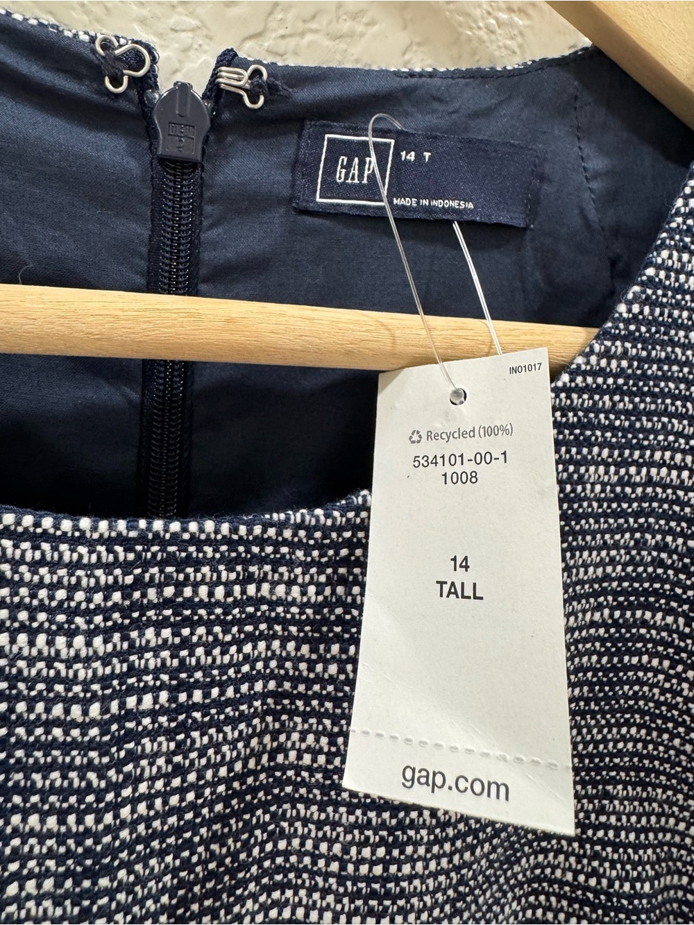 GAP Sleeveless Midi Dress in Heather Blue-Gray - Picture 6 of 6